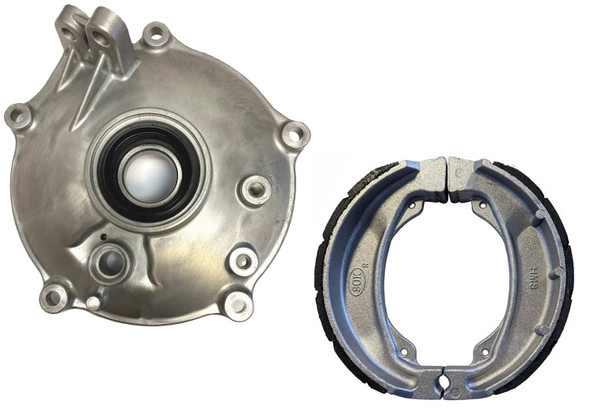 Rear Brake Shoe Plate Panel & Rear Brake Shoes for Honda 97-Up TRX